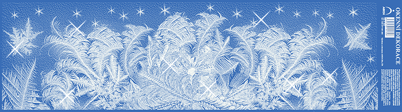 Námraza - ledové květy se stříbr. glitry