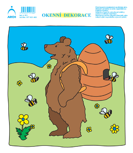 Medvídek s včelkami