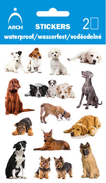 Voděodolné samolepky - psi 01