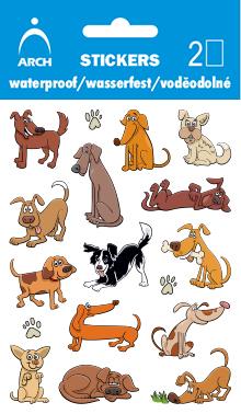 Voděodolné samolepky - psi 03