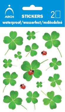 Voděodolné samolepky - čtyřlístky a berušky