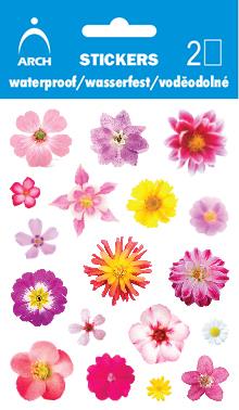 Voděodolné samolepky - květy 01