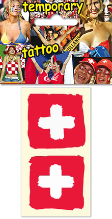 Temporary tattoo for fans - Switzerland
