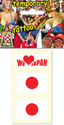 Temporary tattoo for fans - Japan