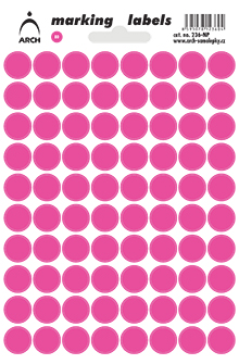 Neonová kolečka 12 mm - růžová