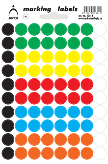 Samolepicí kolečka 12 mm - různobarevná