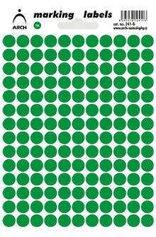 Samolepicí kolečka 8 mm - zelená