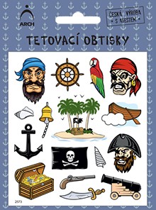 Dětské tetovací obtisky - piráti 03