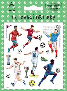 Dětské tetovací obtisky - fotbalisti 03