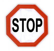 Reflexní samolepka - Stop