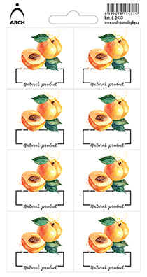 MERUŇKY - Natural product - 8 voděodolných etiket