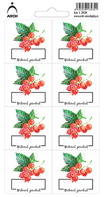 RYBÍZ - Natural product - 8 voděodolných etiket