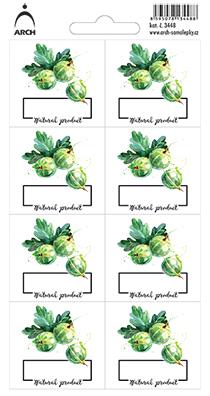 ANGREŠT - Natural product - 8 voděodolných etiket