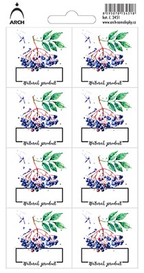 BEZINKY - Natural product - 8 voděodolných etiket