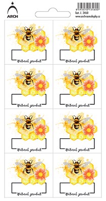 MED - Natural product - 8 voděodolných etiket