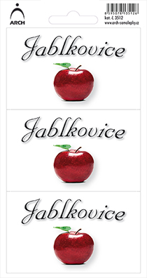 DOMÁCÍ PÁLENKY - jablkovice - 3 etikety