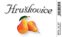 Hruškovice - etiketa 8,5 x 5,5 cm