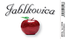 Jablkovica - etiketa 8,5 x 5,5 cm