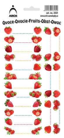 Domácí výroba - JAHODY - 18 etiket