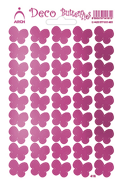 Motýlci růžoví - Deco Butterflies