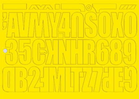 Udělejte si reklamu sami - žluté - 2 sady