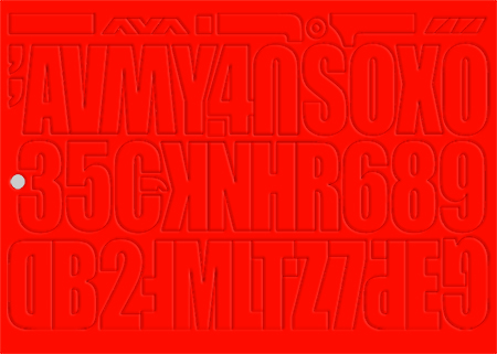 Udělejte si reklamu sami - červené - 2 sady