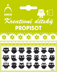 Kreativní dětský propisot sovy - černé