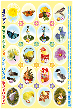 Prolisované samolepky - sluníčko