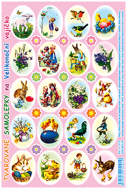 Prolisované samolepky - beránek