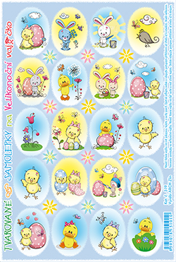 Prolisované samolepky - vajíčko