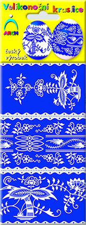 Velikonoční košilky - modrotisk
