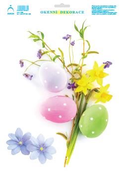 Jarní kvítí s kraslicemi