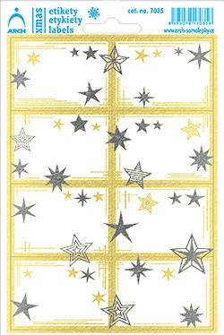 Zlaté linky a stříbrné hvězdičky