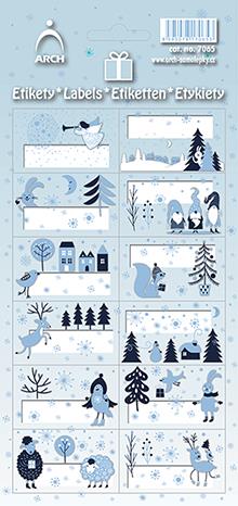 Vánoční etikety - nebeské vánoce