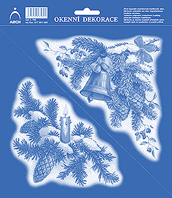 Rohové ornamenty zvonek a svíce - pravé