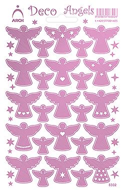 Růžoví hladcí dekorační andílci