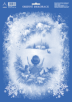 Andílek za zamrzlým oknem