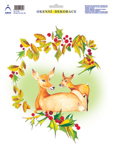 Srnci v ornamentu 33x24 cm